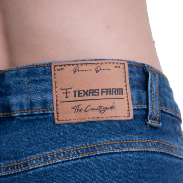 Calça Texas Farm Vitality Umber Jeans Escuro - Imagem 5