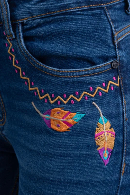 Calça Texas Farm Vitality Umber Jeans Escuro - Imagem 7